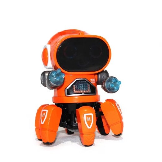 Robot General Trade interactiv 17cm, Merge si danseaza, Lumini LED