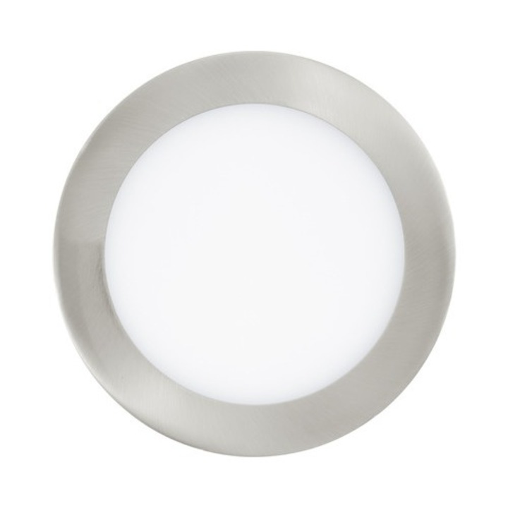 Spot Led Incastrat Eglo Crosslink 10, 5w 1200 Lumeni, Lumina Rgbw Variabila, Ø170 Mm, Nichel Mat