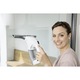 Aspirator pentru geamuri Karcher WV 1 Plus, autonomie 25 min, randament max. 70 m², rezervor 100 ml, recipient pulverizator cu laveta din microfibra, detergent concentrat 20 ml, incarcator, 1.633-608.0, Alb/Negru