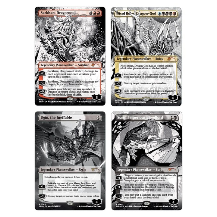 MTG Expansion игра, Secret Lair WPN Exclusive, Borderless Planeswalkers