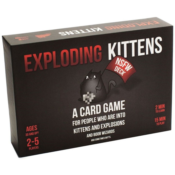 Joc de societate Exploding Kittens: NSFW Edition - Petrecere