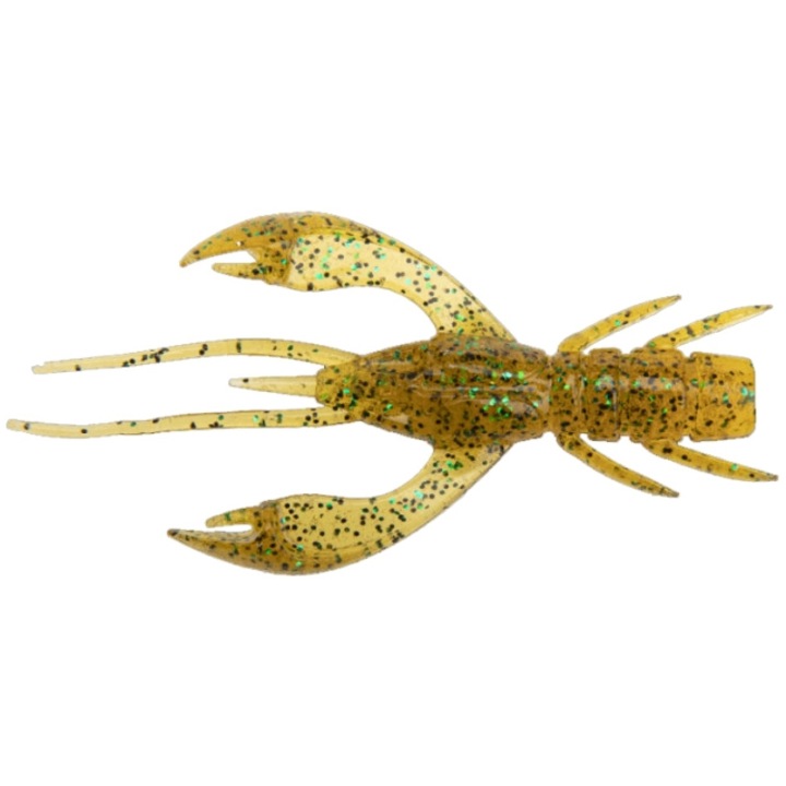 7 db-os puha rákcsali készlet FishUp Real Craw 5cm 036 Caramel Green and Black, süllő, szalámi vagy csuka horgászathoz
