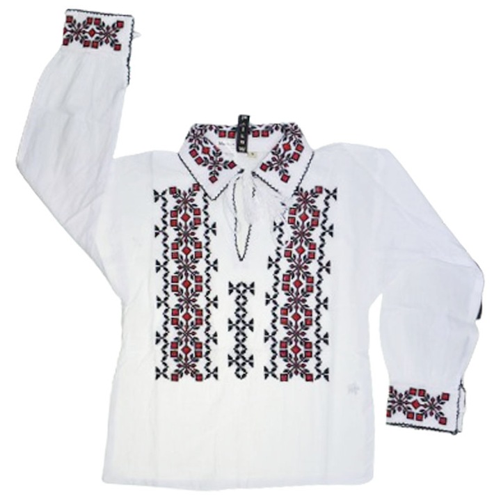 Тениска с дълъг ръкав за момче Mini Junior MRI-32, Бяла 105826