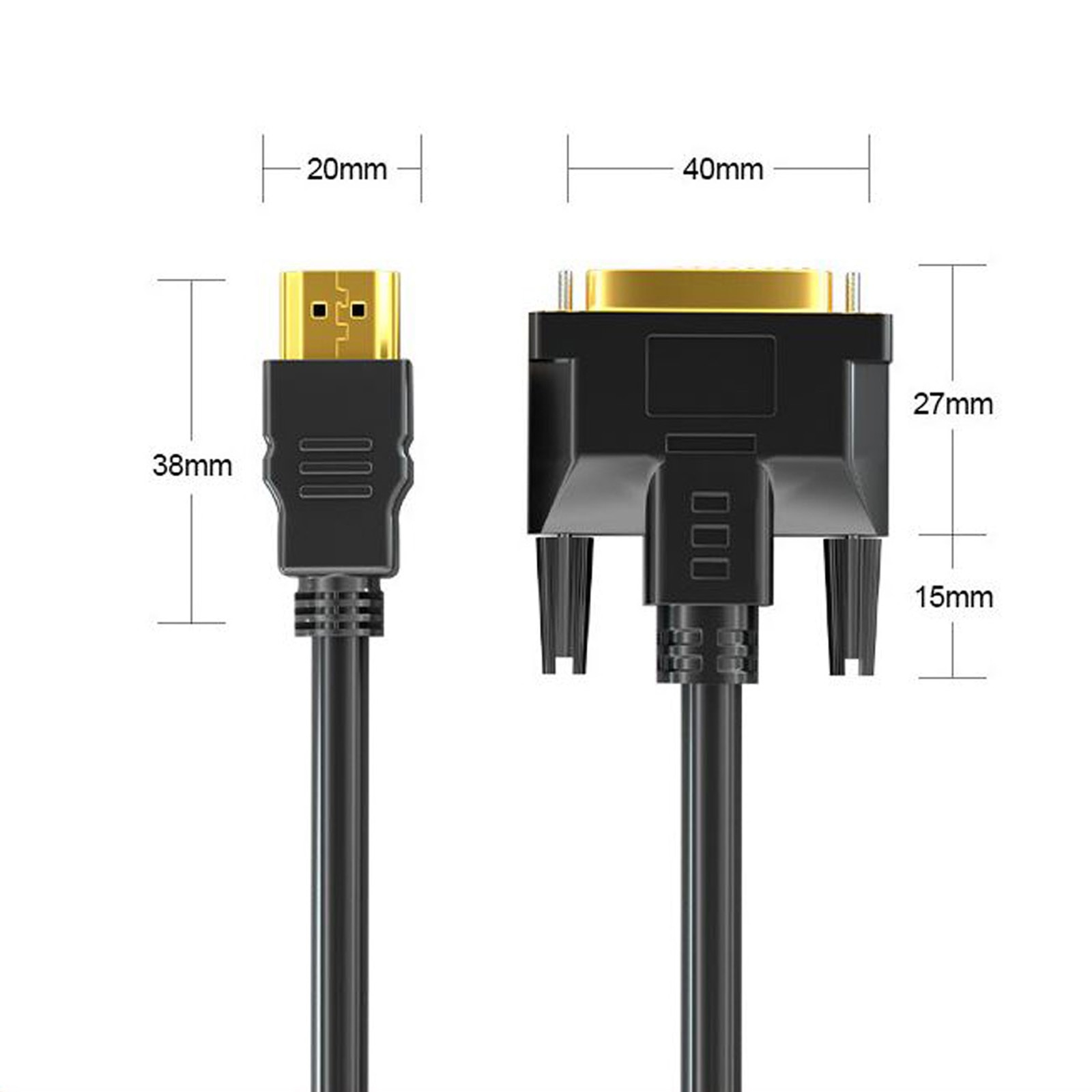 Cablu adaptor DVI la HDMI, Axroad Mall, Transfera semnale video de ...