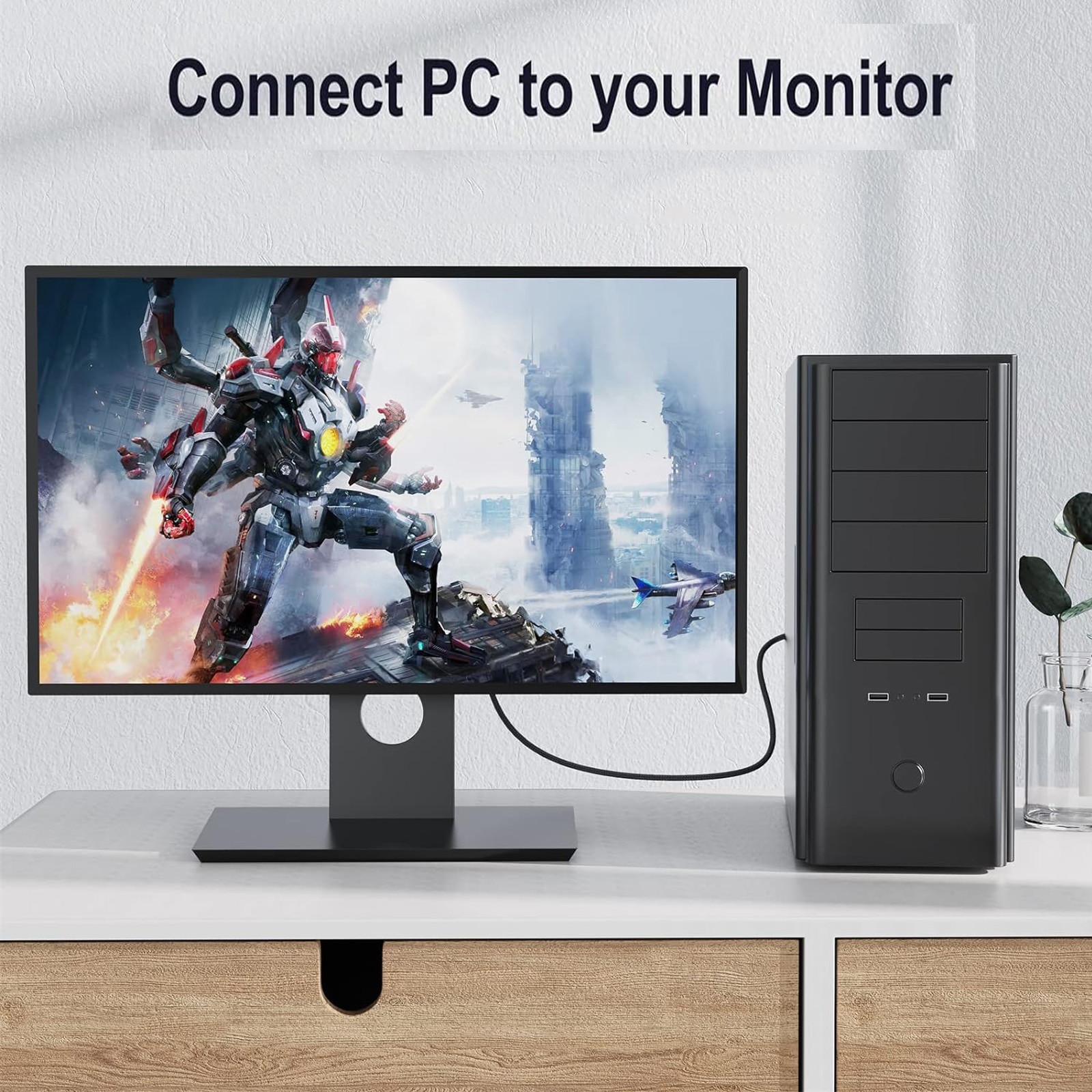 DVI към HDMI адаптерен кабел, Axroad Mall, Прехвърляне на ...