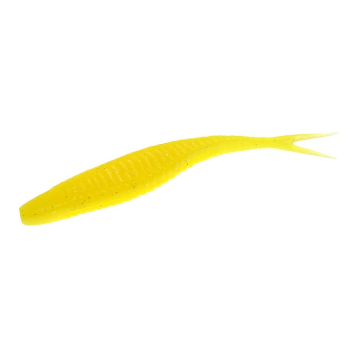 Set 12buc Damiki Armor Shad 12.7cm, 7gr, culoarea 475 Chartreuse Holo