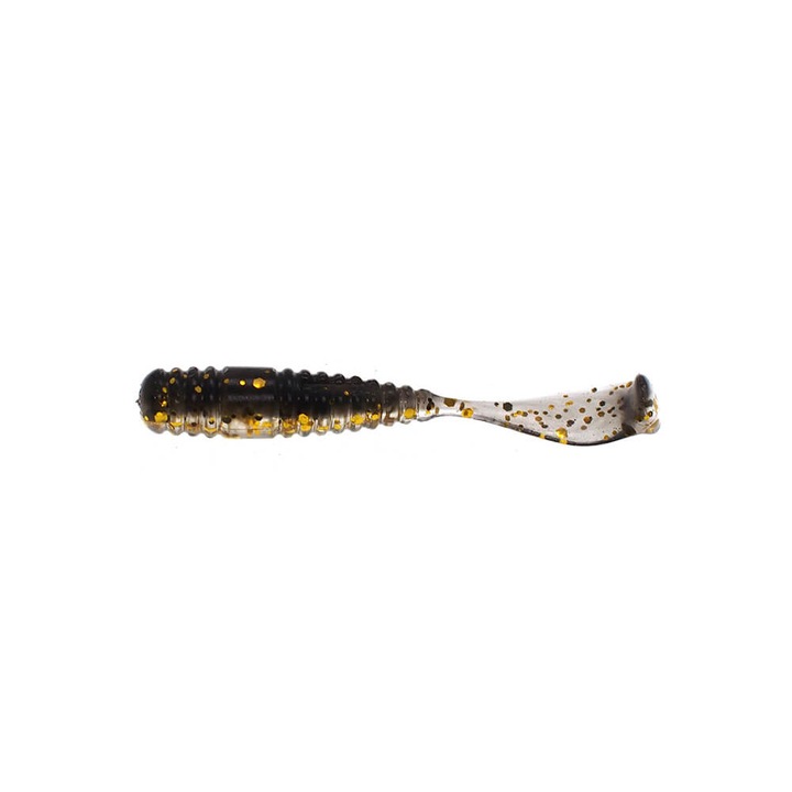 Set 15 buc Shad Damiki Squash Shad 5cm, 0.7gr, Culoarea 445 Mud Gold Shad 2