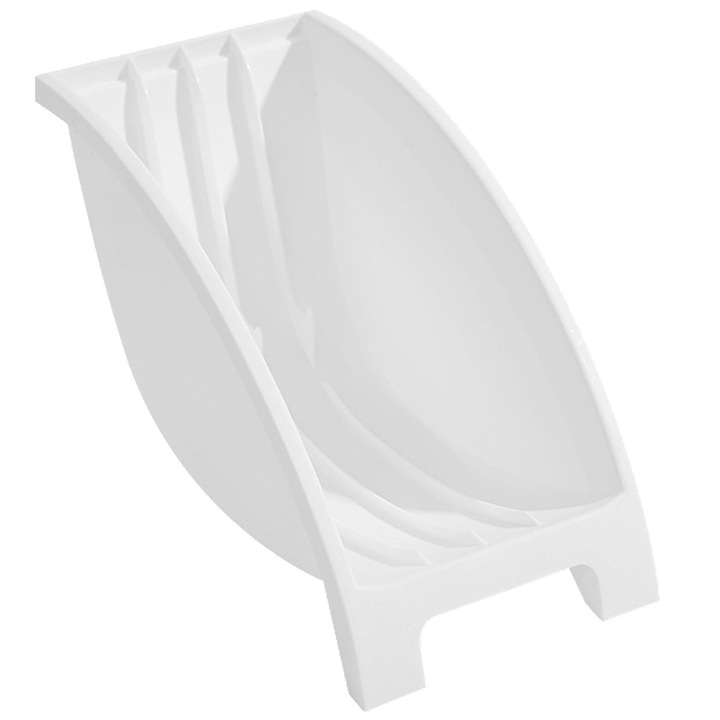 Suport ElastiX pentru vase, din plastic, alb, M, 18 cm x 14 cm x 12 cm