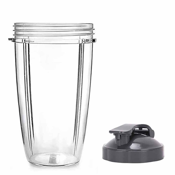 Cana pentru blender Nutribullet 600W 900W, 24 oz, cu clapa