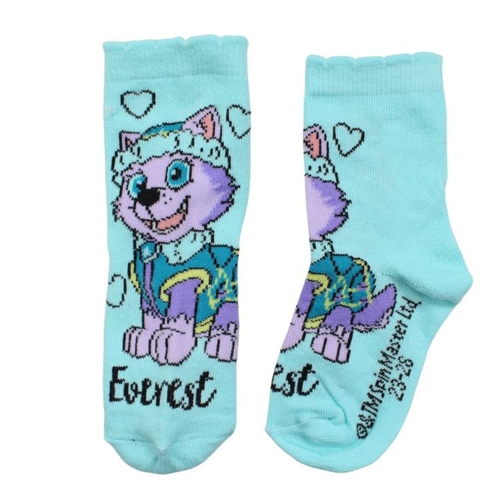 Детски чорапи Paw Patrol Everest 19910, Тюркоаз, 27-30 EU