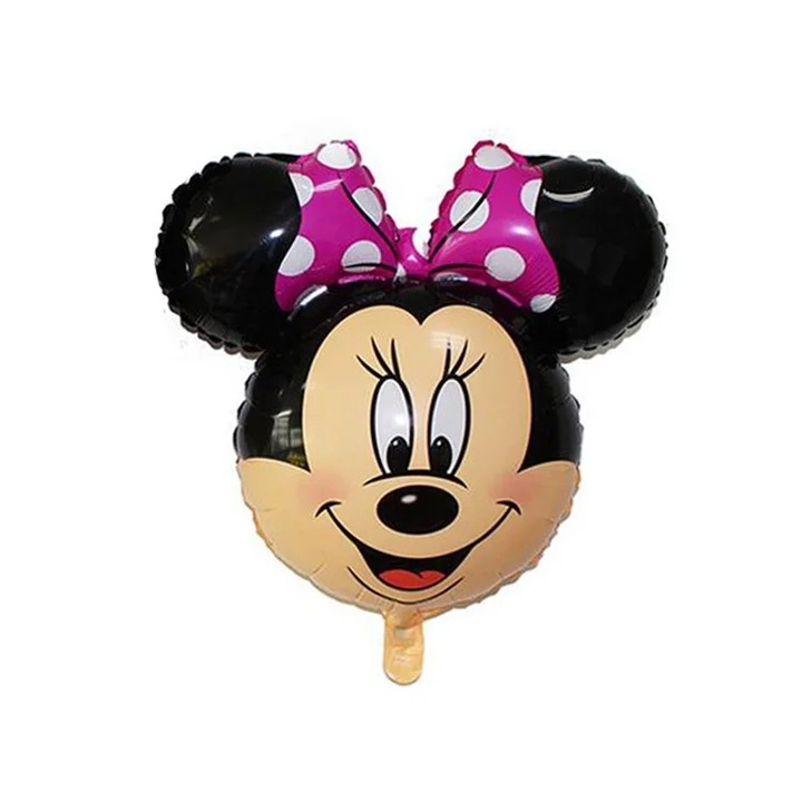 Balon folie Cap Minnie Mouse, fundita roz, It's Party Time, 59 cm