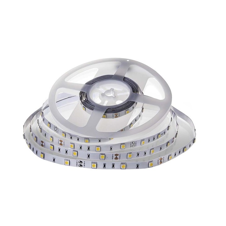 LED лента, дължина 5м, IP20, студена светлина 6400К