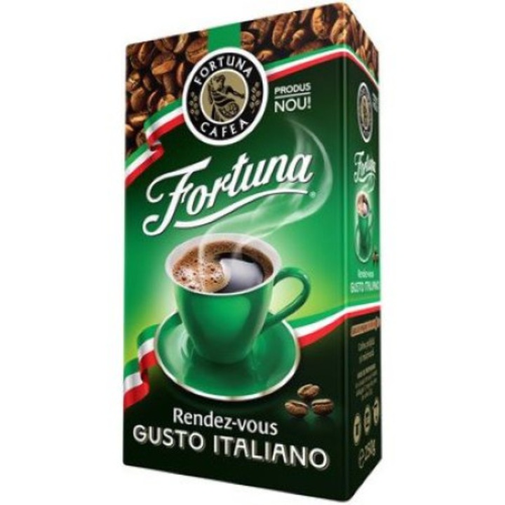 Set 2 x Cafea macinata Fortuna Rendez-Vous Gusto Italiano, 250 gr