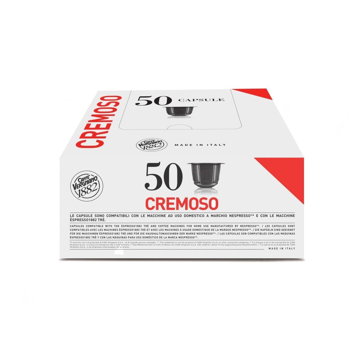 Capsule cafea VERGNANO Cremoso, compatibile Nespresso, 10 capsule, 55g  (5488)