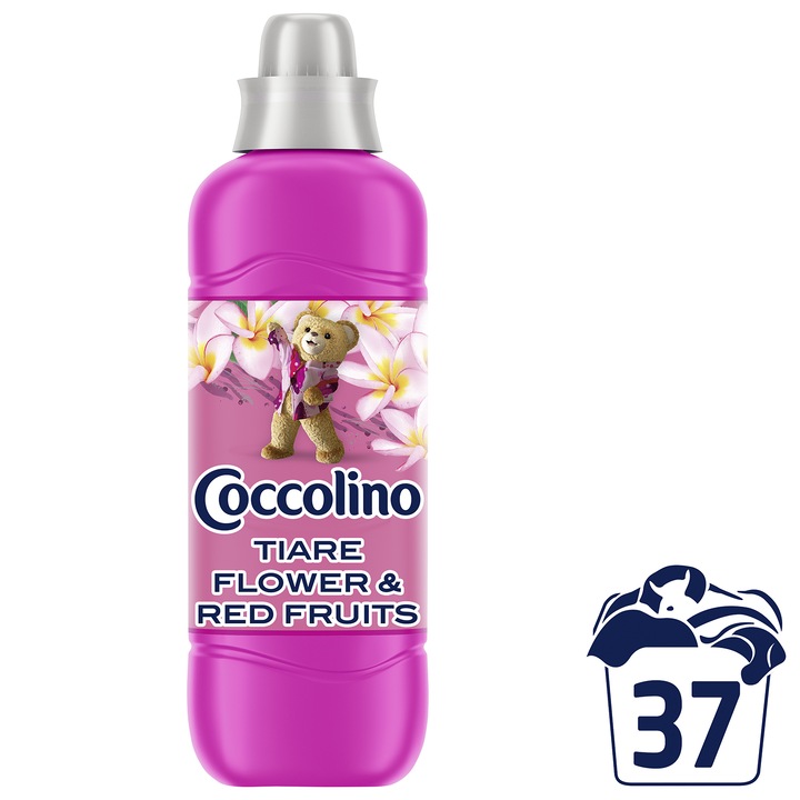 Balsam de rufe Coccolino Creat Tiare Flower, 925ml, 37 spalari