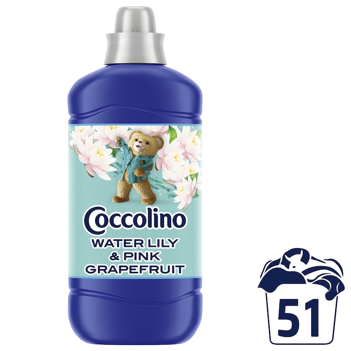 Balsam de rufe Coccolino Water Lily, 1275ml, 51 spalari