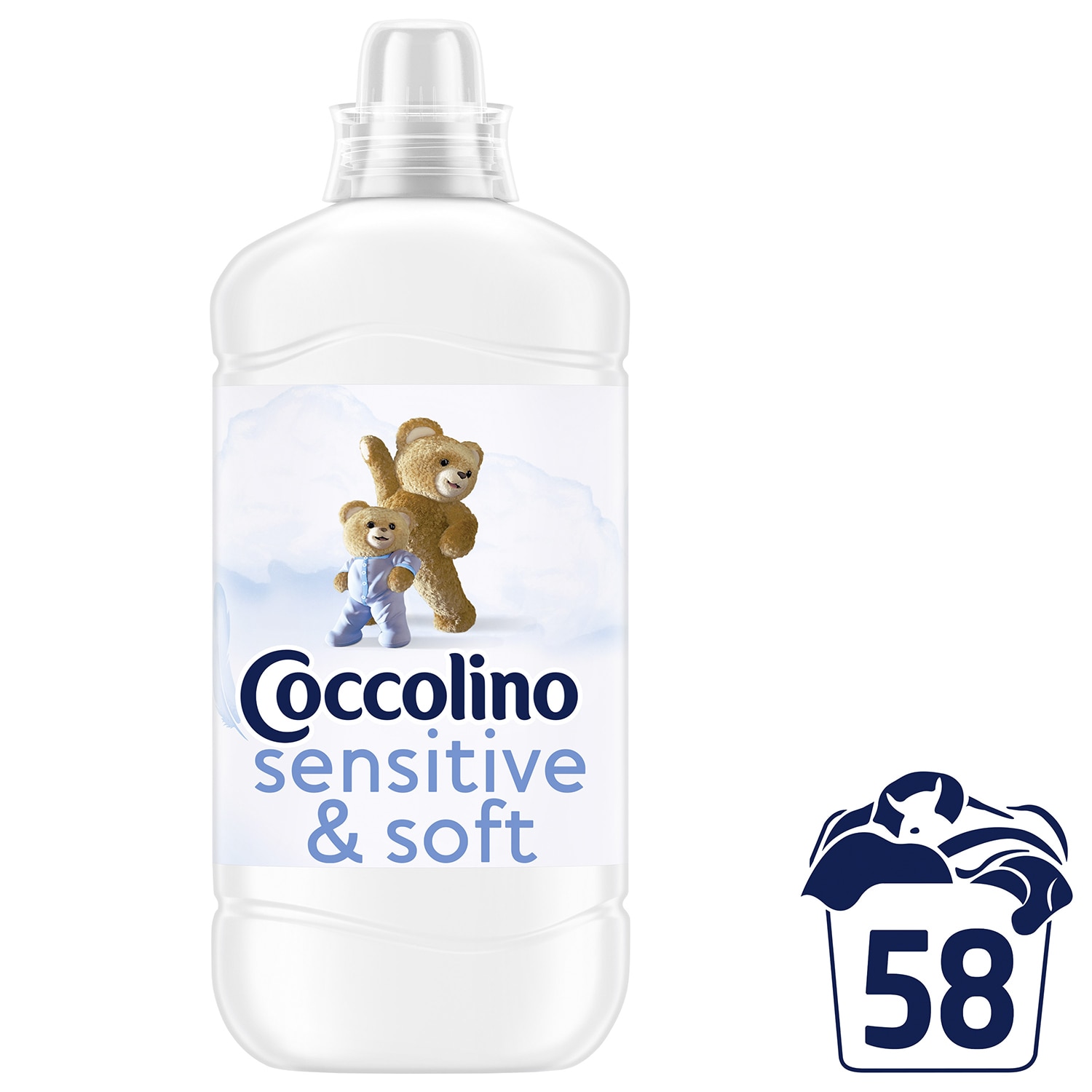 Coccolino омекотител 56 пранета 1 изпиране = 0,06 € / 56 пранета