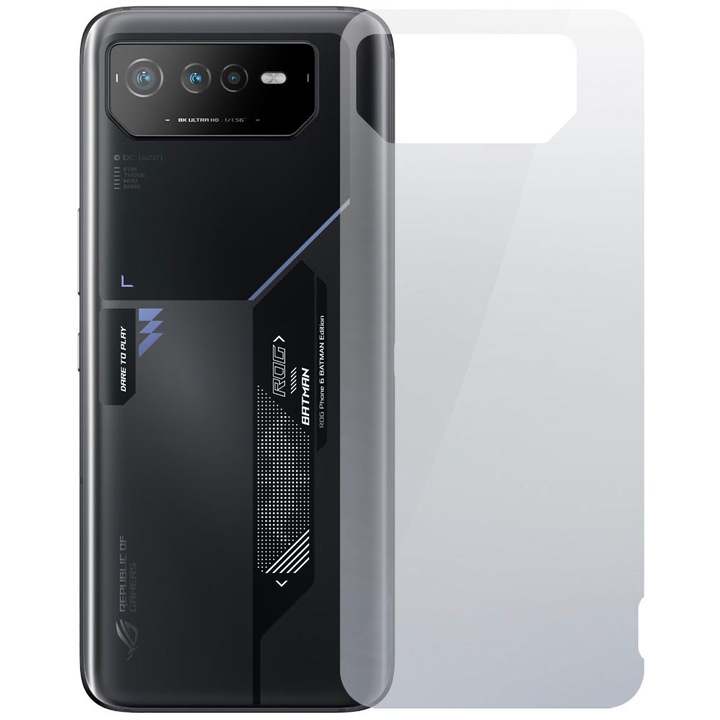 Протектор, съвместим с Asus ROG Phone 6 Batman Edition, Защита на гърба, Хидрогел в 3 слоя, Анти-пожълтяване