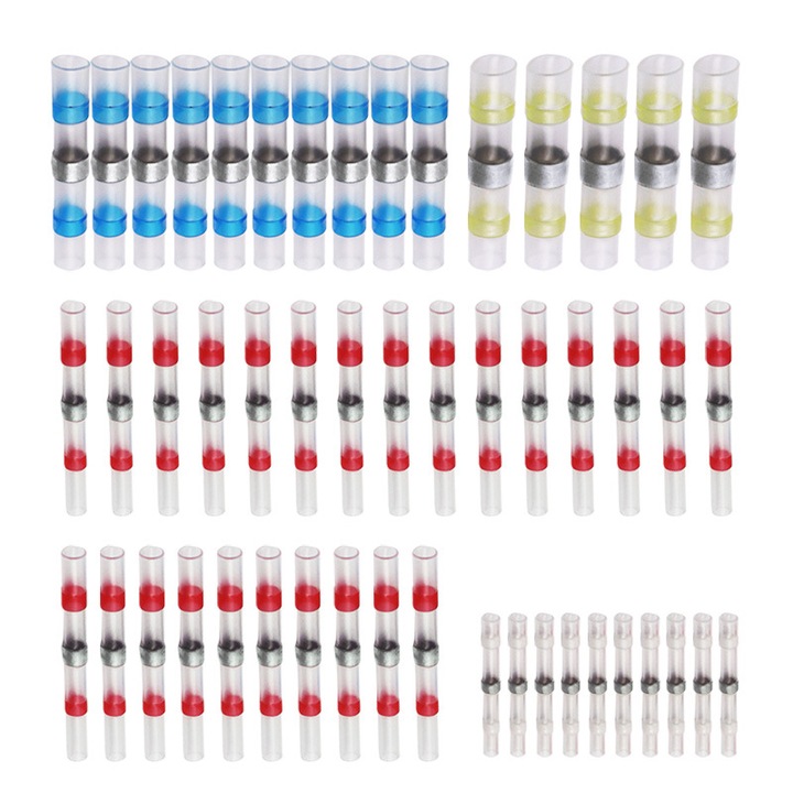 150db forrasztó tömítőhuzal csatlakozó készlet, BOMSTOM, Multicolor