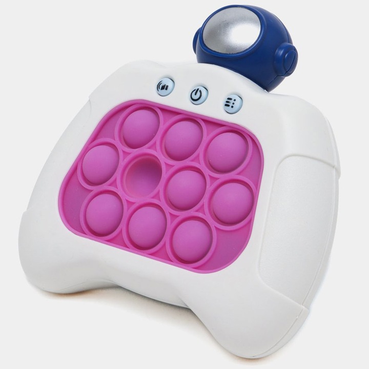 Joc interactiv Pop-It Consola, antistres, cu sunete si lumini, E-Toy®