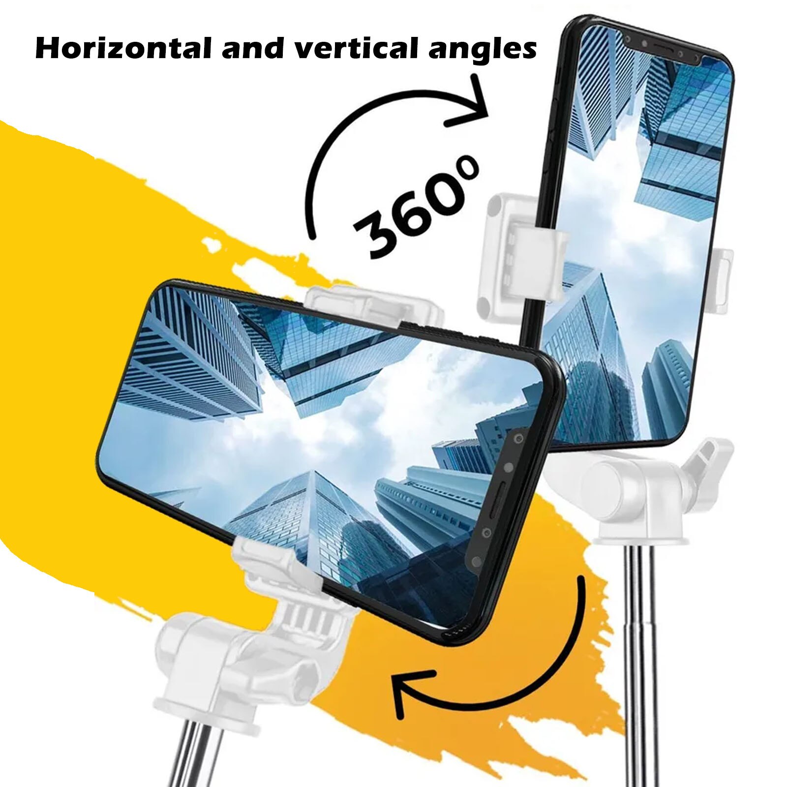 Palo Selfie Magnético 4 En 1 - Trípode, Mango Telescópico (28-106 Cm), Rotación 360°, Control Bluetooth, Ligero Y Plegable