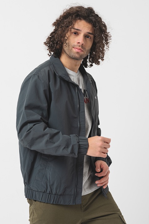 Tommy Jeans, Ветровка със свободна кройка, Tъмносив