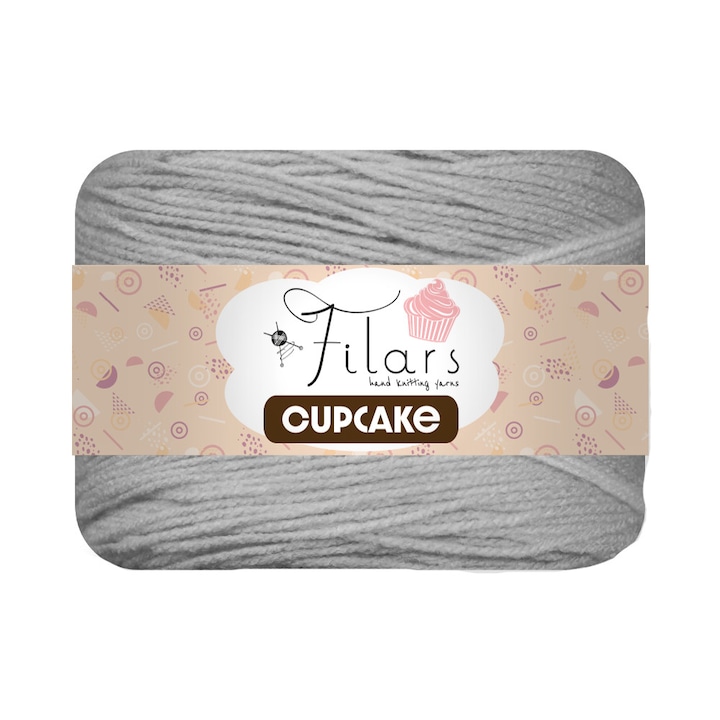 Filars Cupcake textilszál 5866, horgoláshoz és kötéshez, akril, többszínű, 490 m