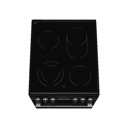 Aragaz electric Electrolux EKC54552OK, 4 Arzatoare vitroceramice, Cuptor electric, Grill, Curatare catalitica, Clasa A-10%, 50 cm, Negru