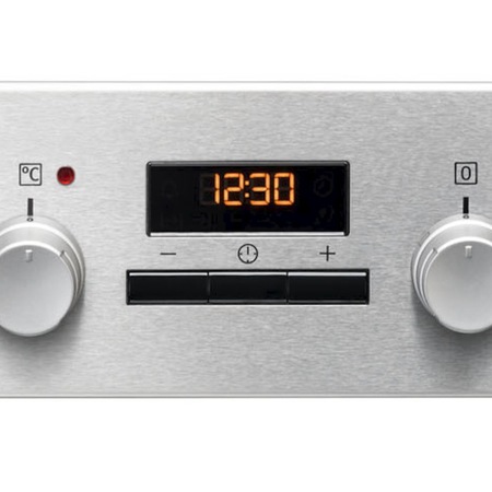 Aragaz electric Electrolux EKC54552OX, 4 Arzatoare vitroceramice, Cuptor electric, Grill, Curatare catalitica, Clasa A-10%, 50 cm, Inox