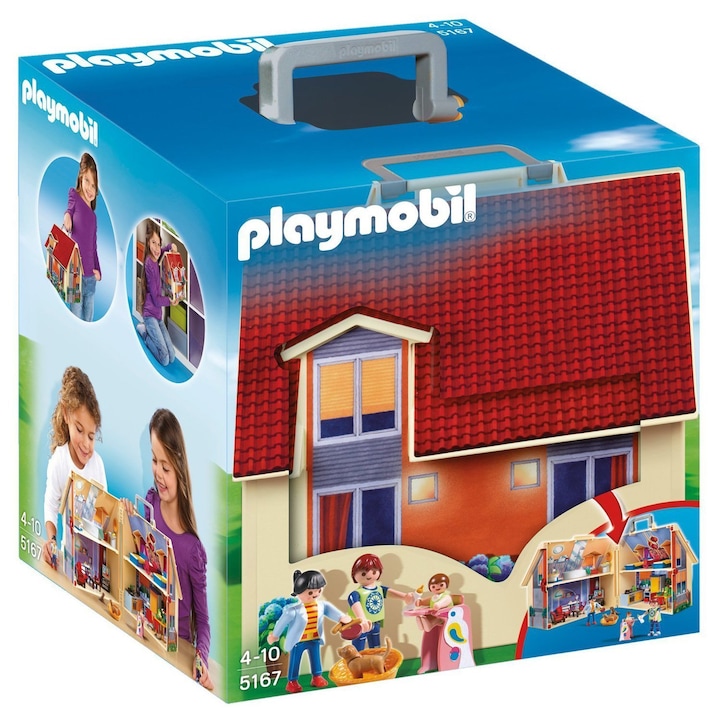 Игра Playmobil Dollhouse, Мебелирана къща за кукли