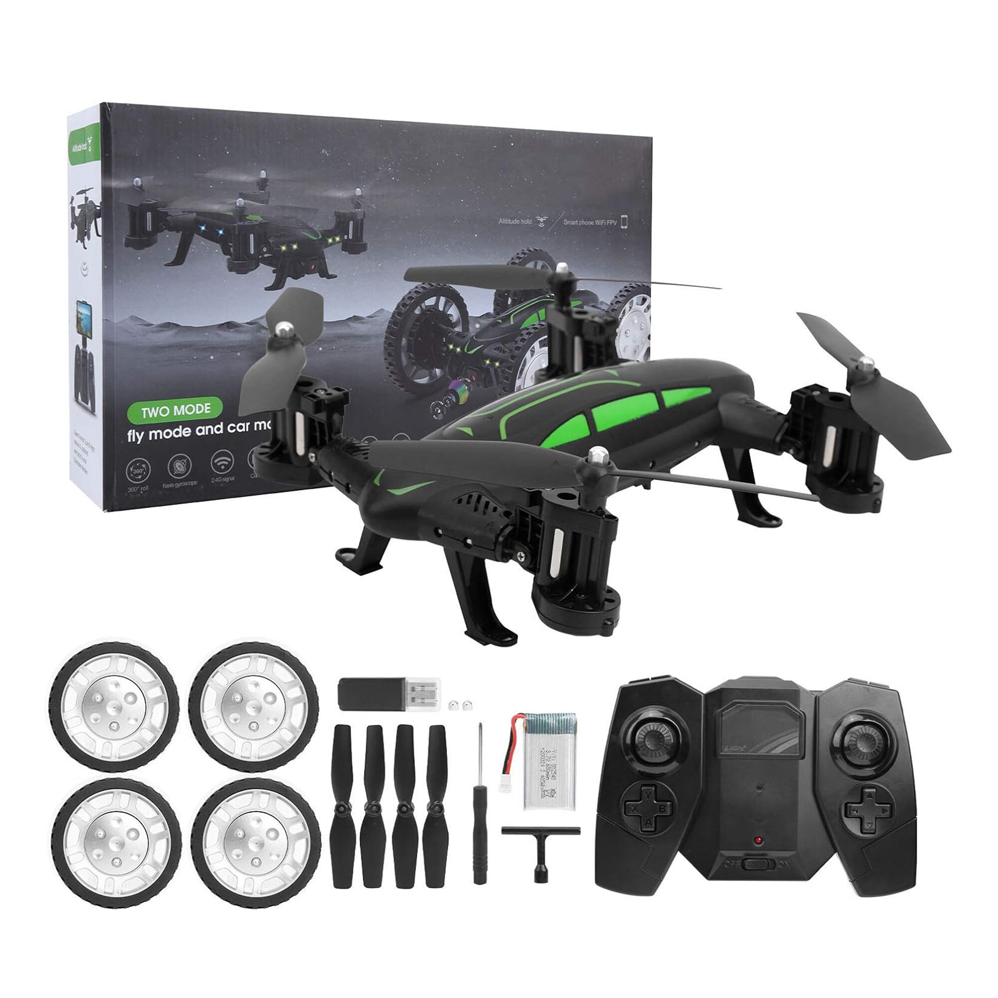 Drona cu telecomanda Timebox, conectivitate WiFi, schimbare rapida