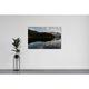 Tablou Canvas, Cerul Oglindit In Lacul Din Padure 6, 90x50 cm