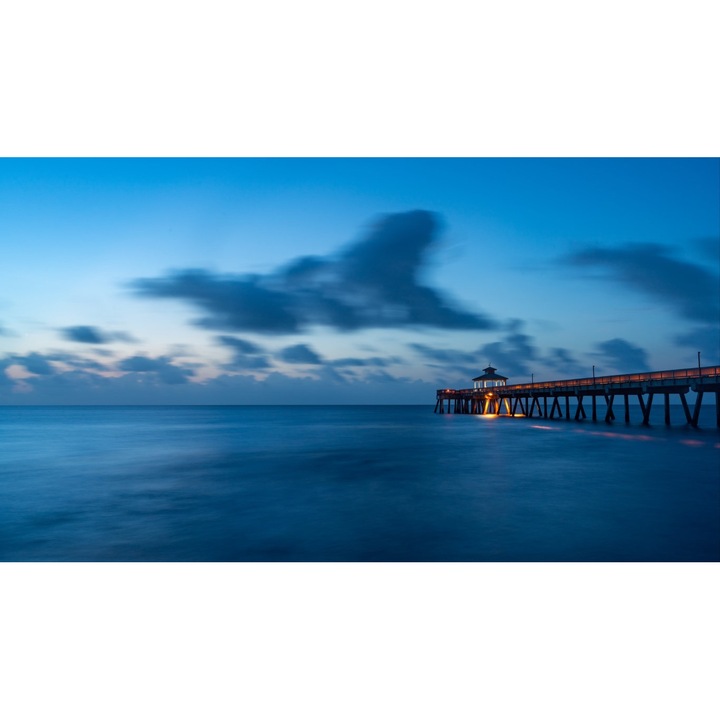 Tablou Canvas, Ponton Pe Mare, 75x50 cm