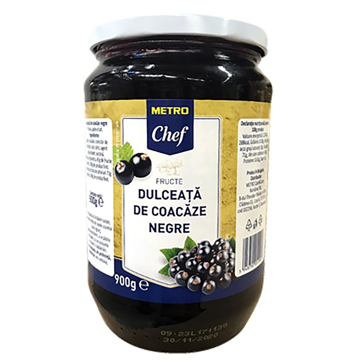 Dulceata Coacaze negre, 900 g, Metro Chef