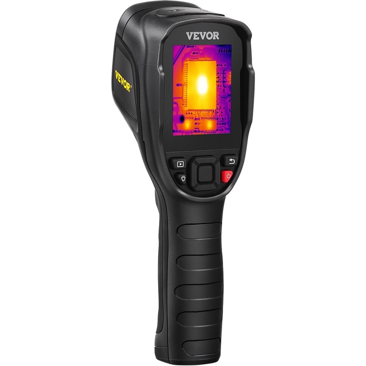 Термокамера за течове Vevor C200PRO, 4 режима на изображение, 7 цветни палитри, Включена 64 GB SD карта