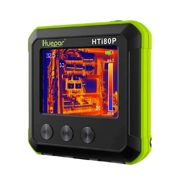 Термокамера Huepar HTi80P, Карта за съхранение 16GB Micro SD, Акумулаторна литиева батерия 1300mAh