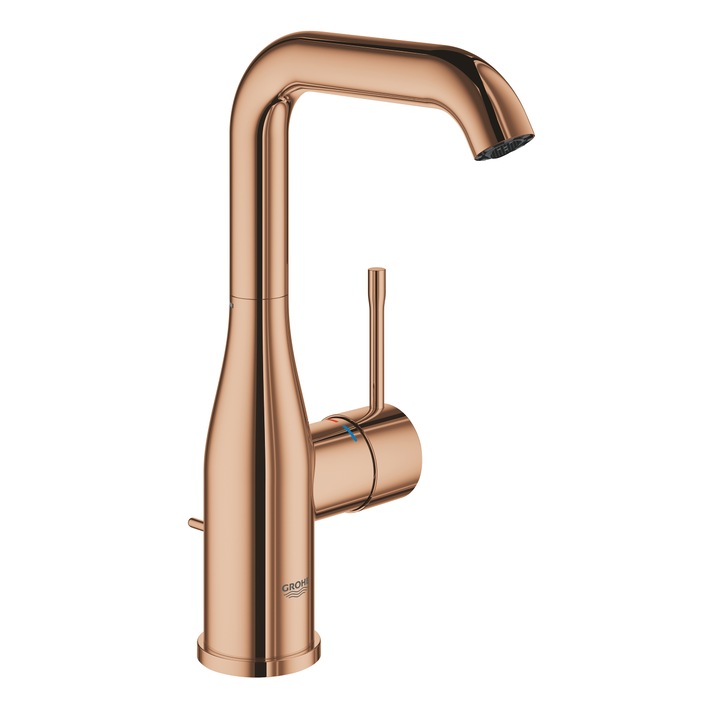 Смесител Grohe Essence, Стоящ, За умивалник, L-Размер, Въртящ се чучур, Топъл залез