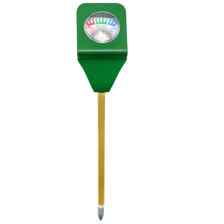 Tester de umiditate a solului Kiuiom, plastic, verde, 14, 5 cm