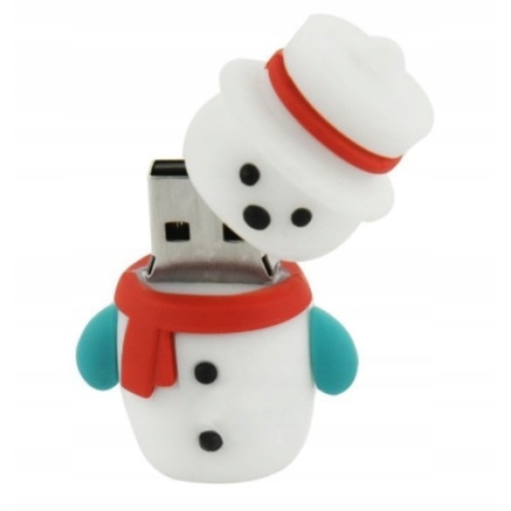 USB памет, Maido, Снежен човек, 7657099795, 64 GB, USB 2.0, Бял