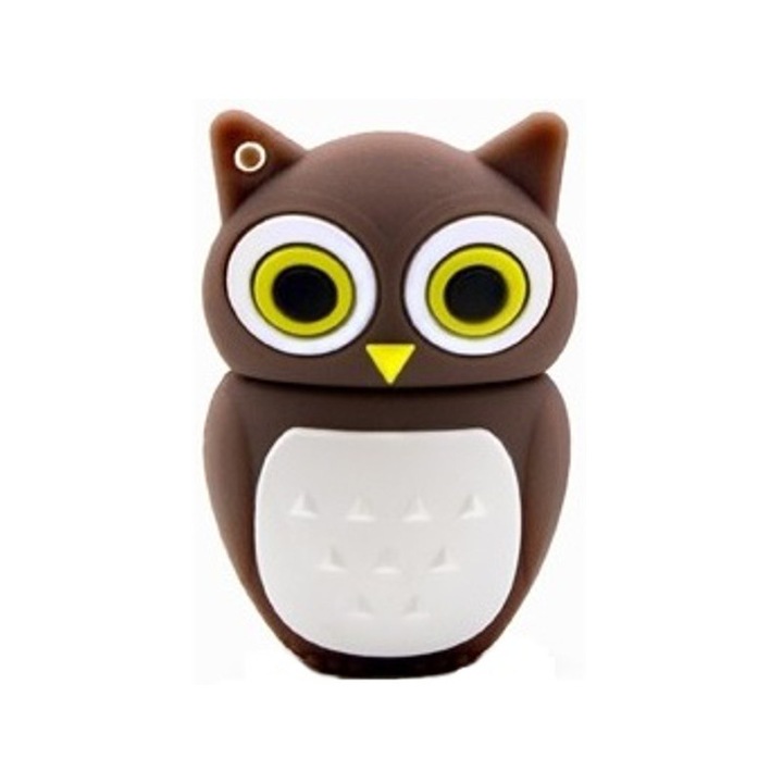 USB Memória, Maido, Macskabagoly, 8 GB, USB 3.0, Barna