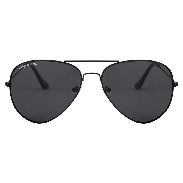 Polarizált napszemüveg, UV szűrő, lencseméret 58/52 mm, fekete, Fém keret