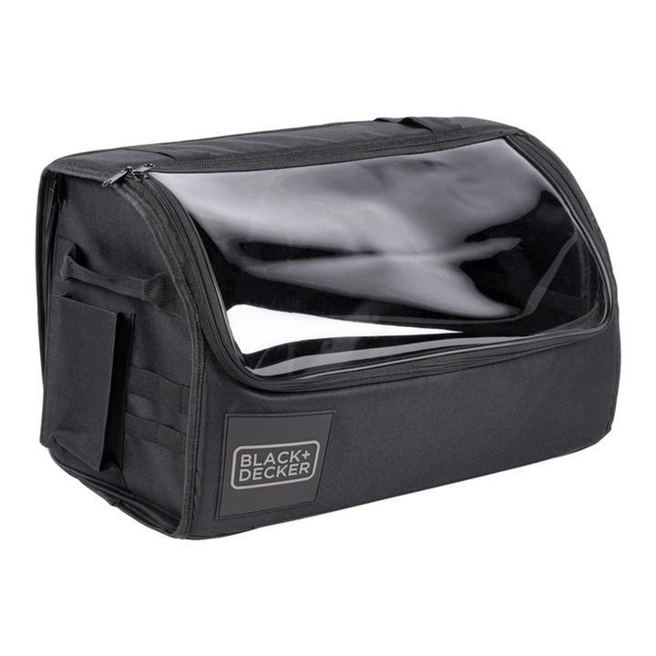 Organizator portbagaj, capac transparent, 59 x 36 x 30 cm Black & Decker