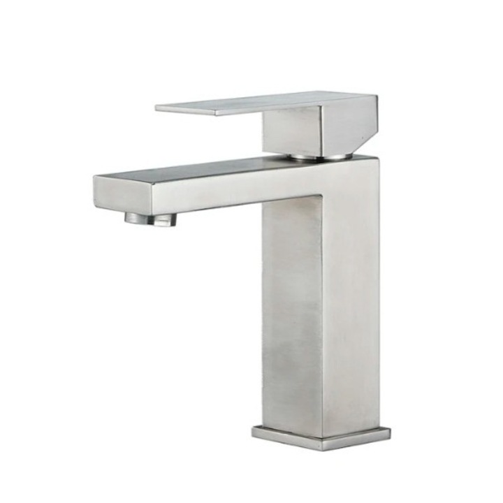 Смесител за мивка Blackswan тип M307 къс модел никел размер 18.5 см