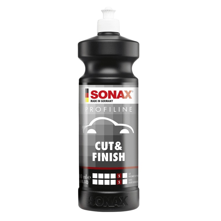 Set 2 x Solutie Abraziva pentru Corectia Vopselei, Cut&Finish, 250 ml, Sonax Profiline