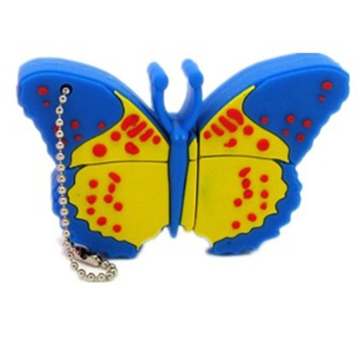 Memorie USB, Maido, 32 GB, Albastru/Galben