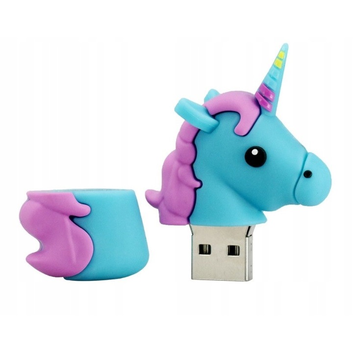 Memorie USB, Maido, Inorog albastru, 16 GB, USB 3.0, Albastru