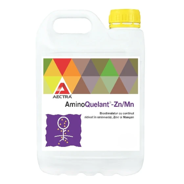 Biostimulator pe baza de esentiali liberi, Aminoquelant Zn/Mn, 1 l
