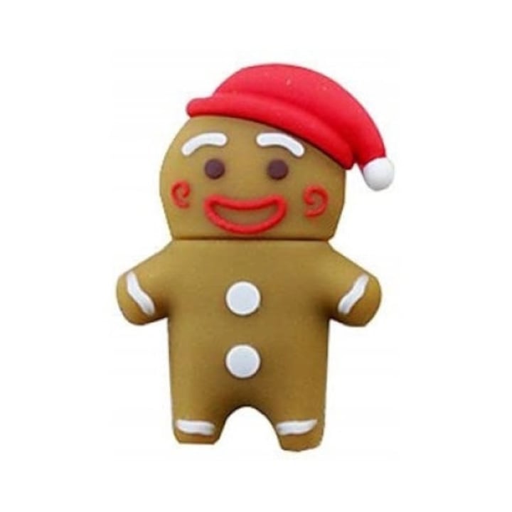 USB Memória, Maido, Mézeskalácsfigura, 64 GB, USB 2.0, Barna