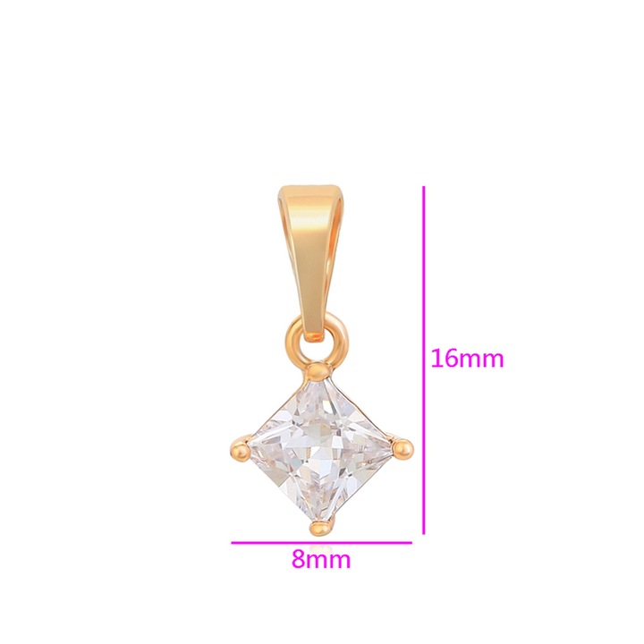 Xuping, Medál, 18K arannyal bevont rézötvözet, cirkon kristállyal – elegancia minden stílushoz (SN00120)