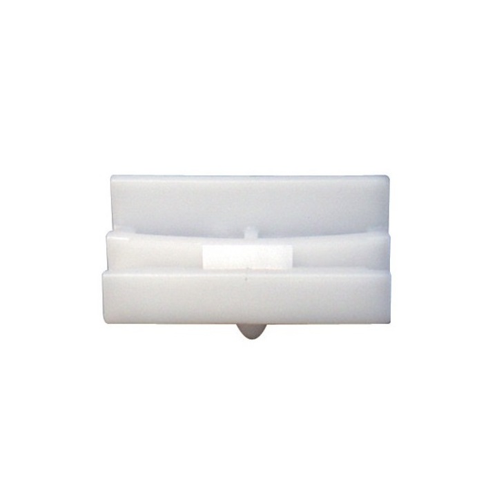 Set 6 clipsuri auto Restagraf, plastic, alb, pentru fixare bandouri